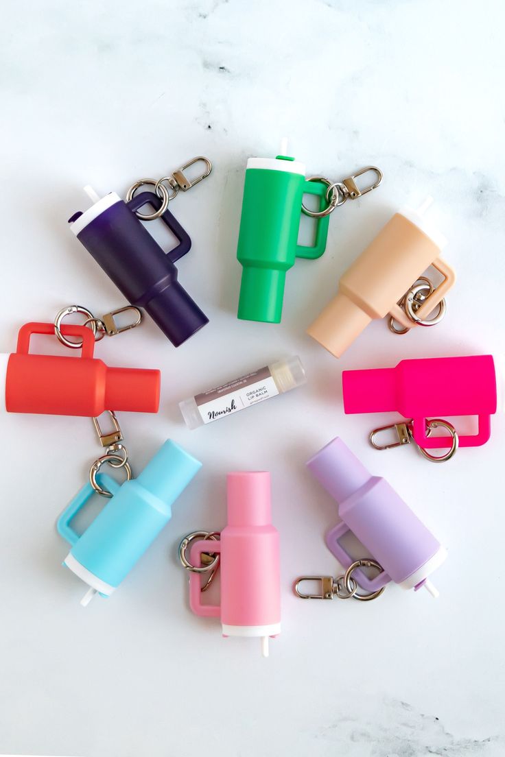 Pack Duo Fun 🎉 – 2 Porte-Clés Mini Cup Colorés