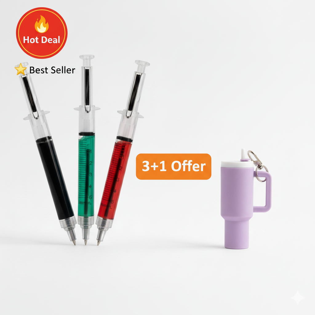 Pack Duo Magique ✨ – 3 Stylos Serango + 1 Porte-Clés Cup Offert 🎁