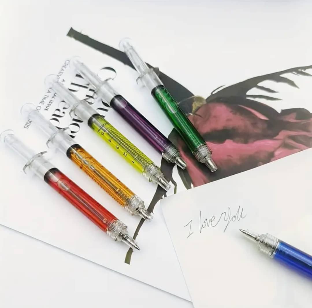 Pack Seringues – 5 Stylos Originaux ✨